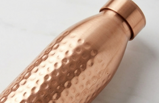 Shivara Premium Doctor Hammered Copper Water Bottle 1000 ml