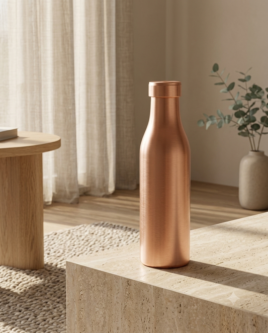 Shivara Premium Pure Copper Water Bottle 1000 ml | Classic Design