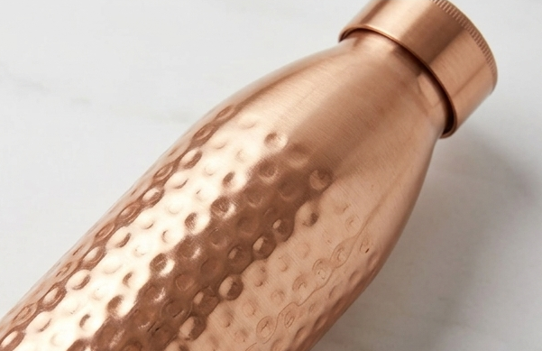 Shivara Premium Doctor Hammered Copper Water Bottle 1000 ml